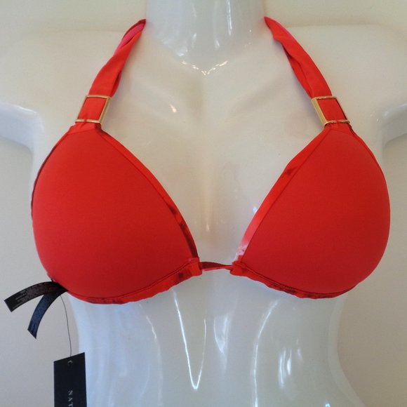 Natori Ocean Cloud Bikini Swimsuit 2 PC Triangle Slider Pink Tie Dye Size Medium - Picture 7 of 7